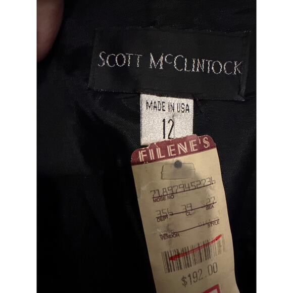 NWT Vintage Scott McClintock Bridesmaid Maxi dress glittering burgundy size 12 - Picture 13 of 17